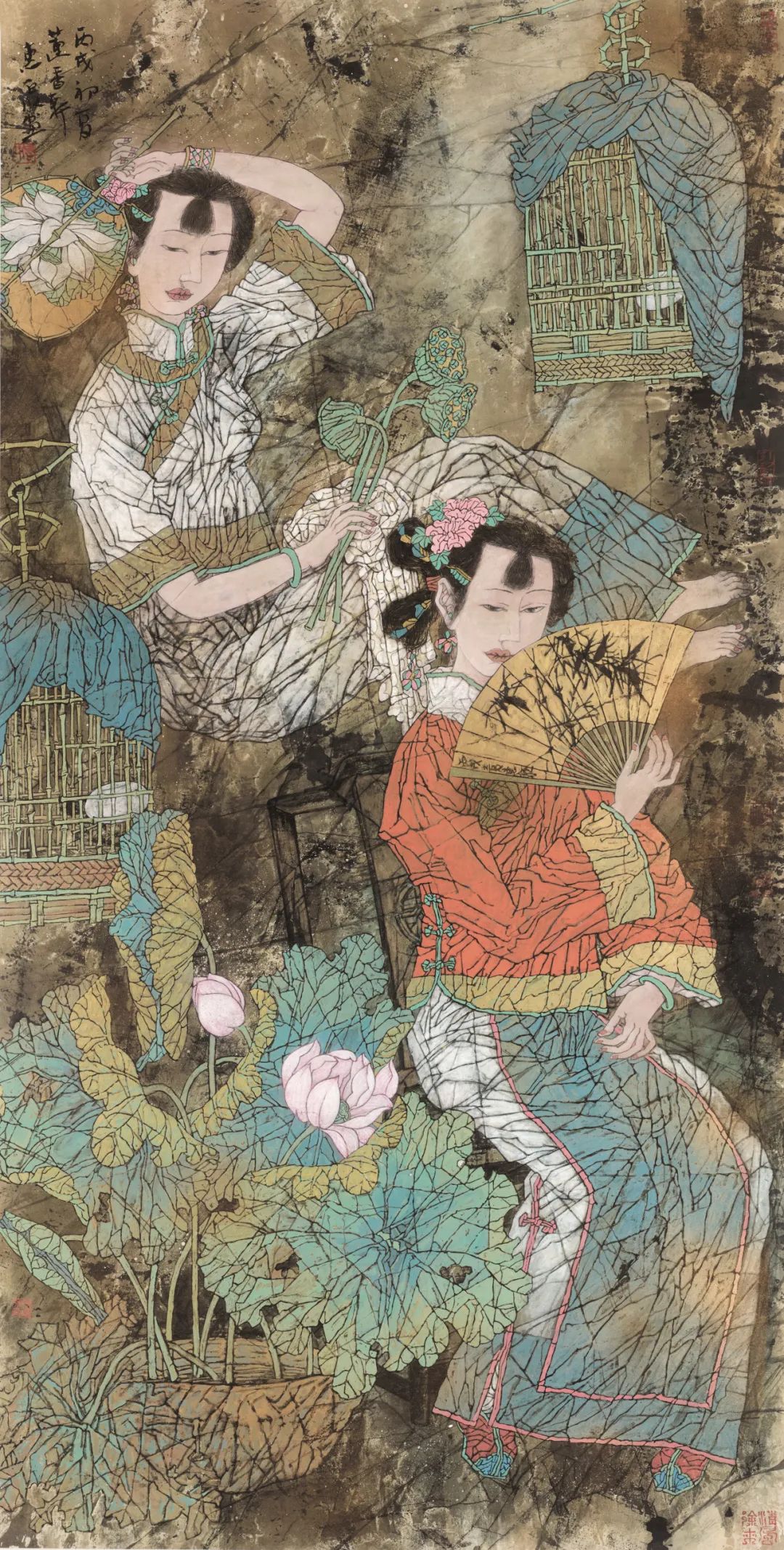 徐惠泉·彩墨人物画 | 将人物自然地融入山水之中，构建出内在的精神链接