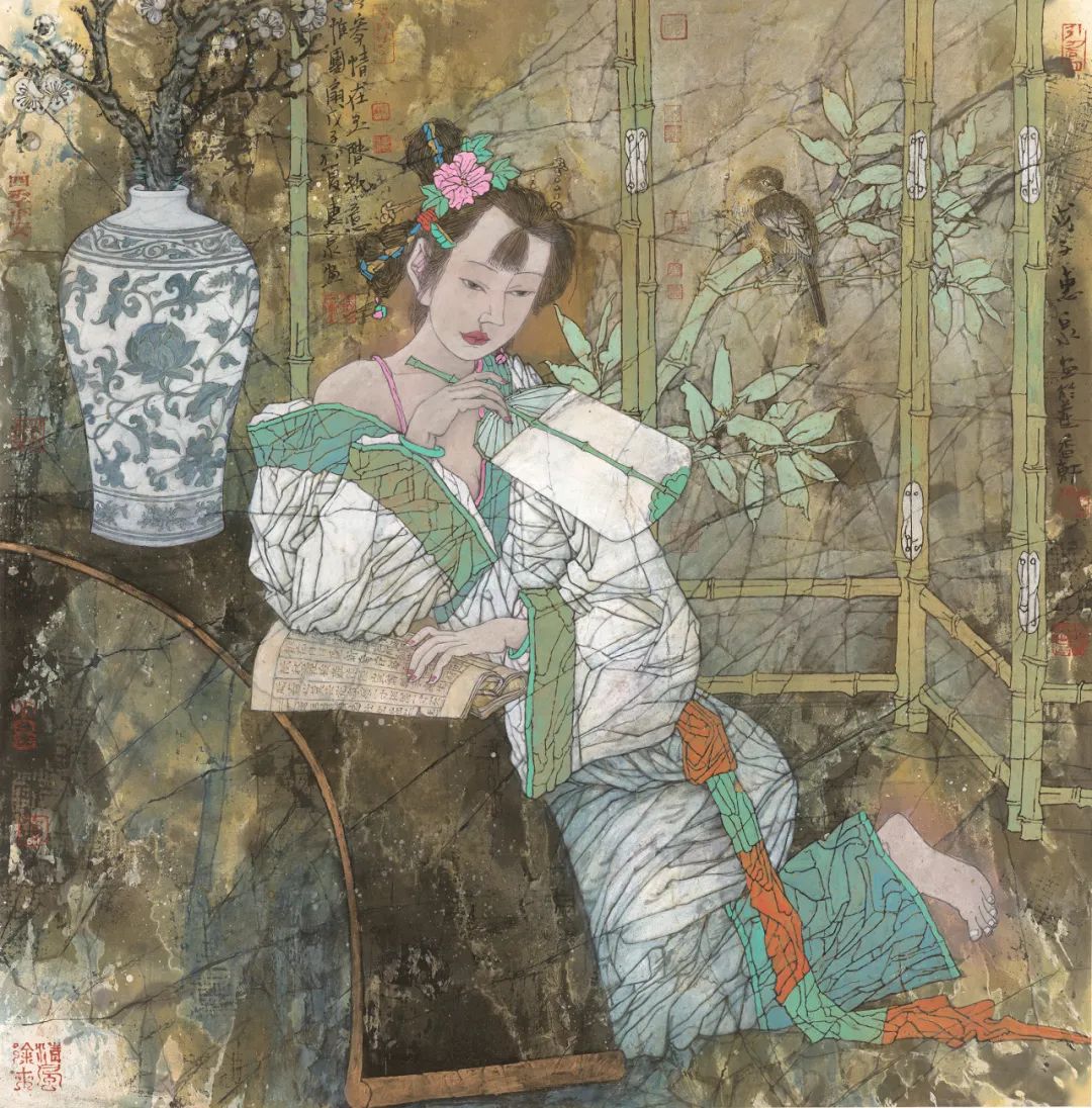 徐惠泉·彩墨人物画 | 将人物自然地融入山水之中，构建出内在的精神链接
