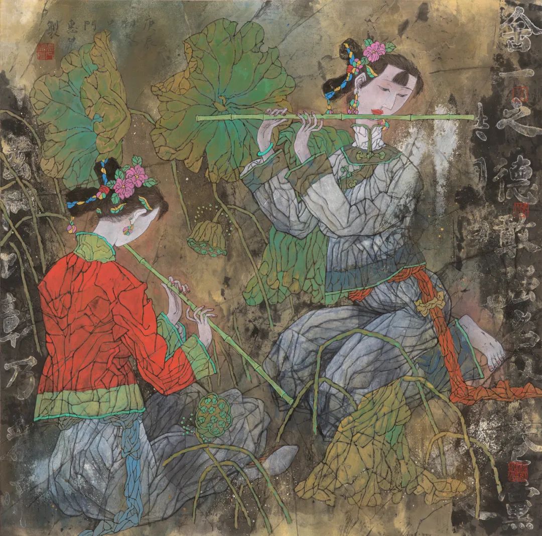 徐惠泉·彩墨人物画 | 将人物自然地融入山水之中，构建出内在的精神链接