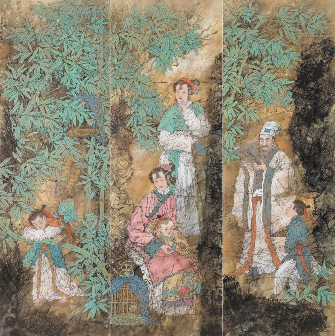 徐惠泉·彩墨人物画 | 将人物自然地融入山水之中，构建出内在的精神链接