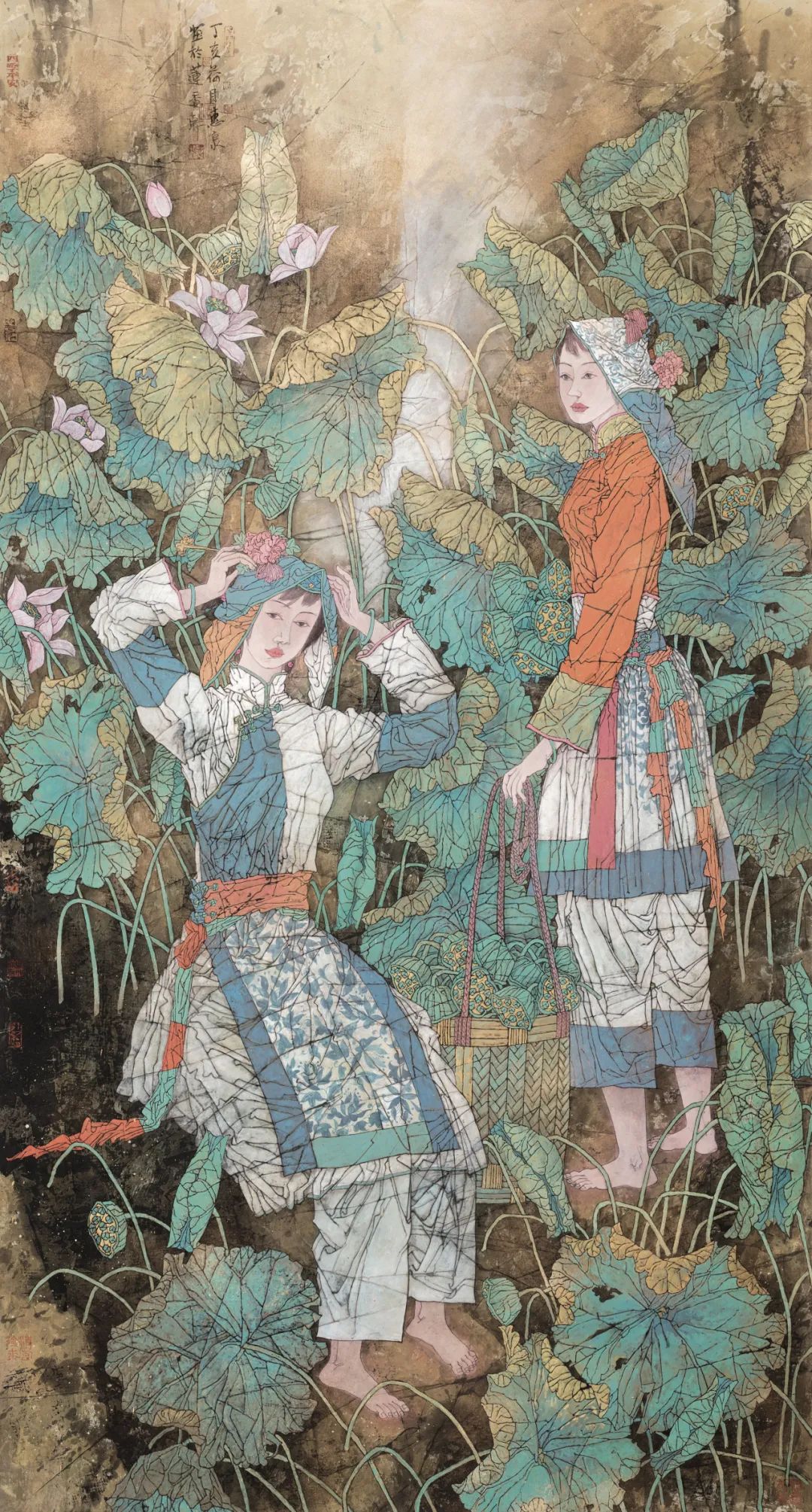 徐惠泉·彩墨人物画 | 将人物自然地融入山水之中，构建出内在的精神链接