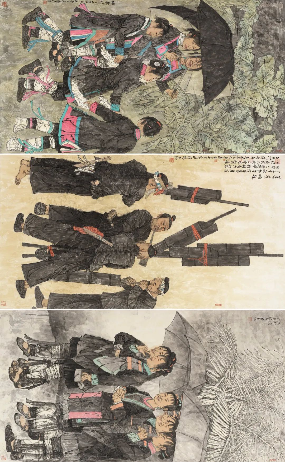 徐惠泉·彩墨人物画 | 将人物自然地融入山水之中，构建出内在的精神链接
