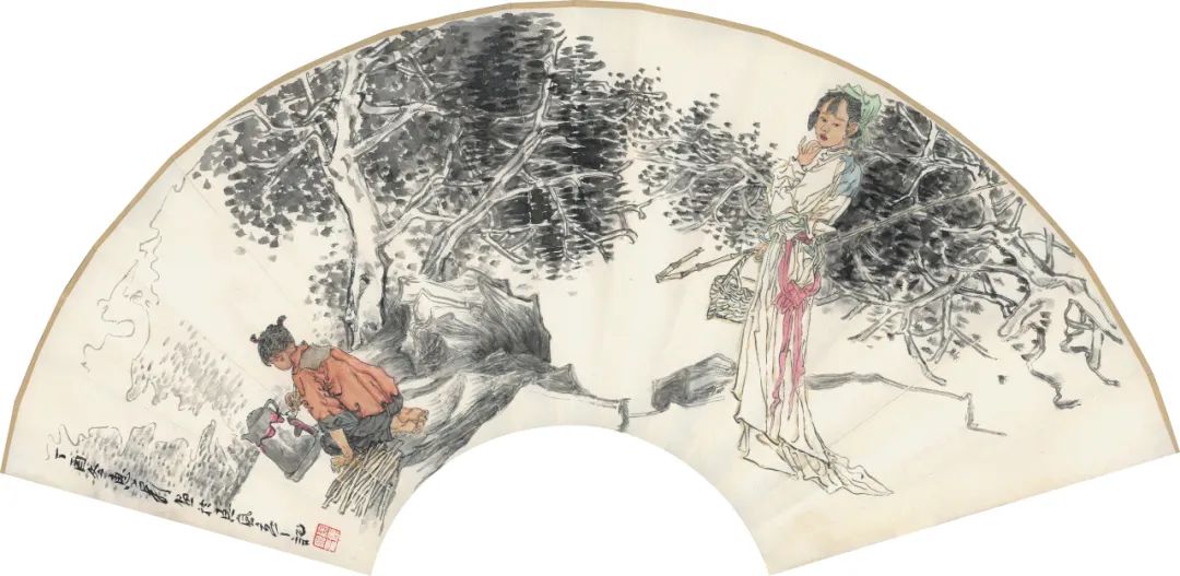 徐惠泉·彩墨人物画 | 将人物自然地融入山水之中，构建出内在的精神链接