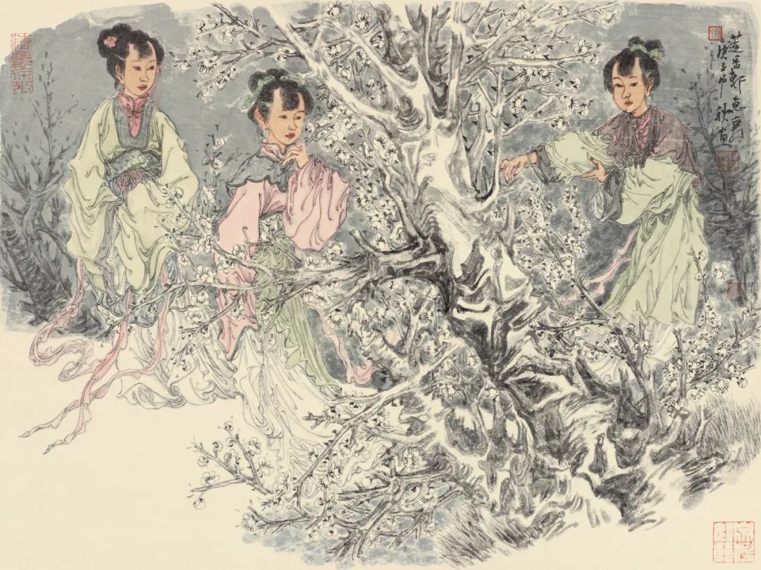 徐惠泉·彩墨人物画 | 将人物自然地融入山水之中，构建出内在的精神链接