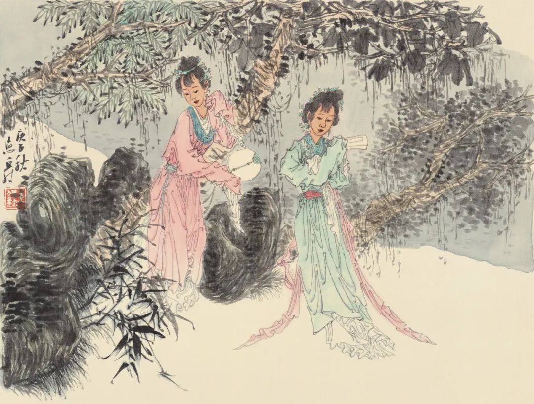 徐惠泉·彩墨人物画 | 将人物自然地融入山水之中，构建出内在的精神链接