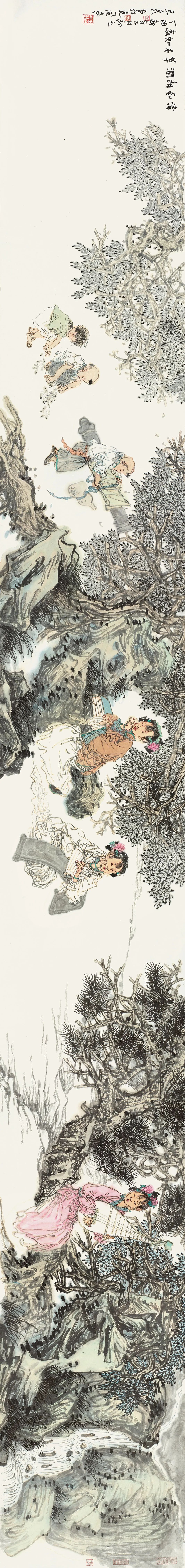 徐惠泉·彩墨人物画 | 将人物自然地融入山水之中，构建出内在的精神链接