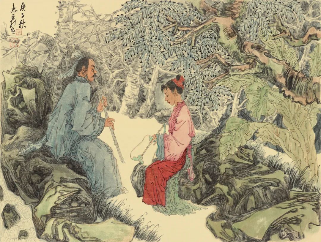 徐惠泉·彩墨人物画 | 将人物自然地融入山水之中，构建出内在的精神链接