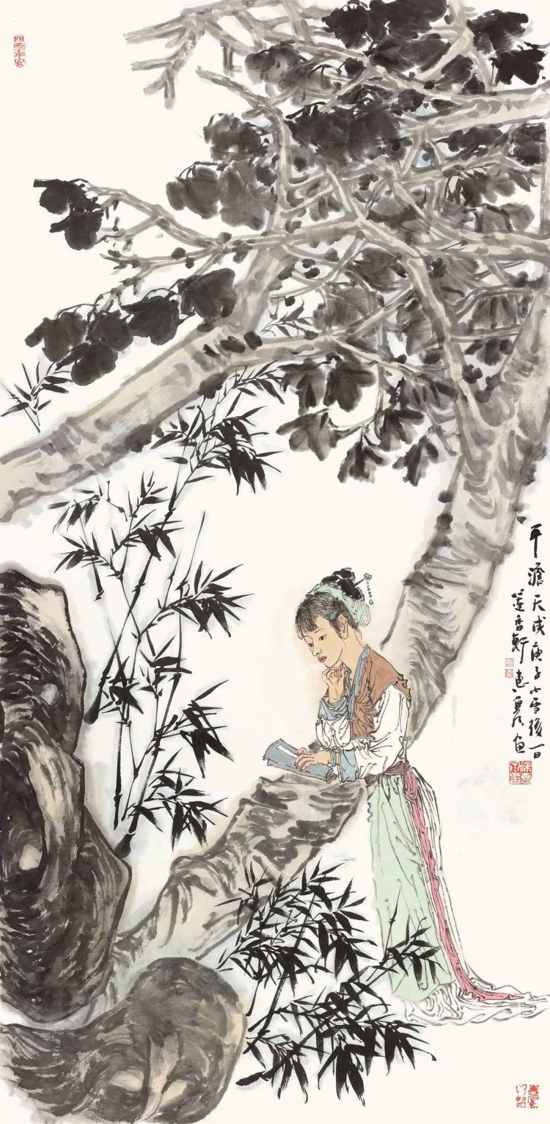 徐惠泉·彩墨人物画 | 将人物自然地融入山水之中，构建出内在的精神链接