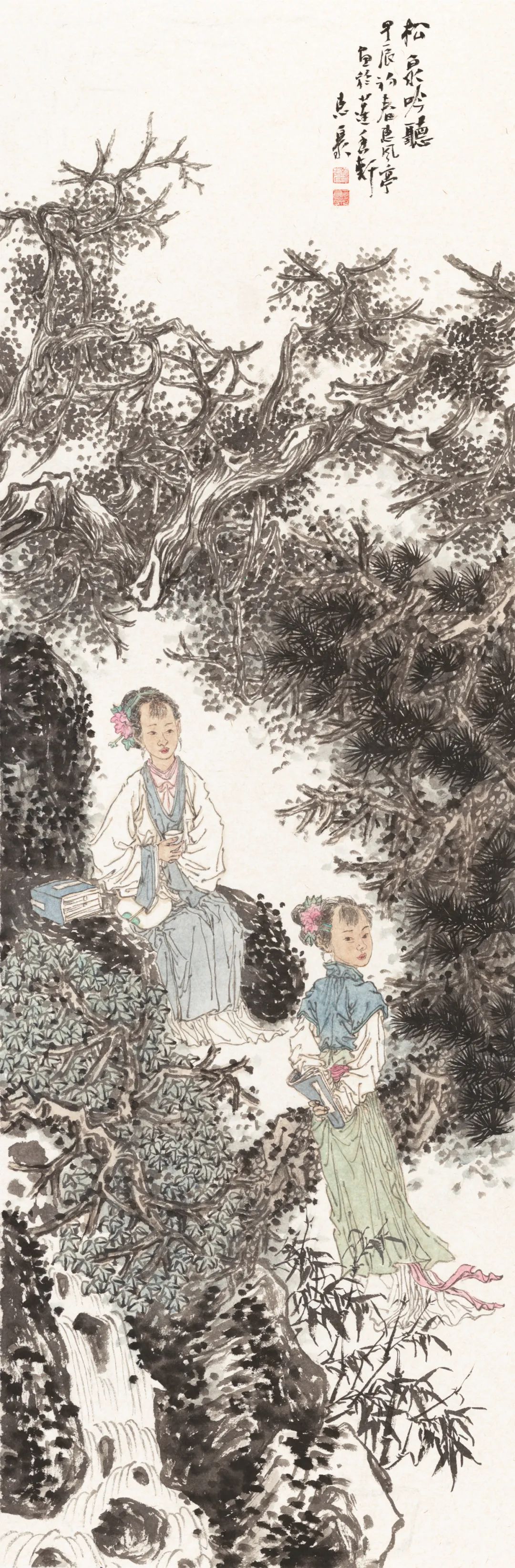 徐惠泉·彩墨人物画 | 将人物自然地融入山水之中，构建出内在的精神链接