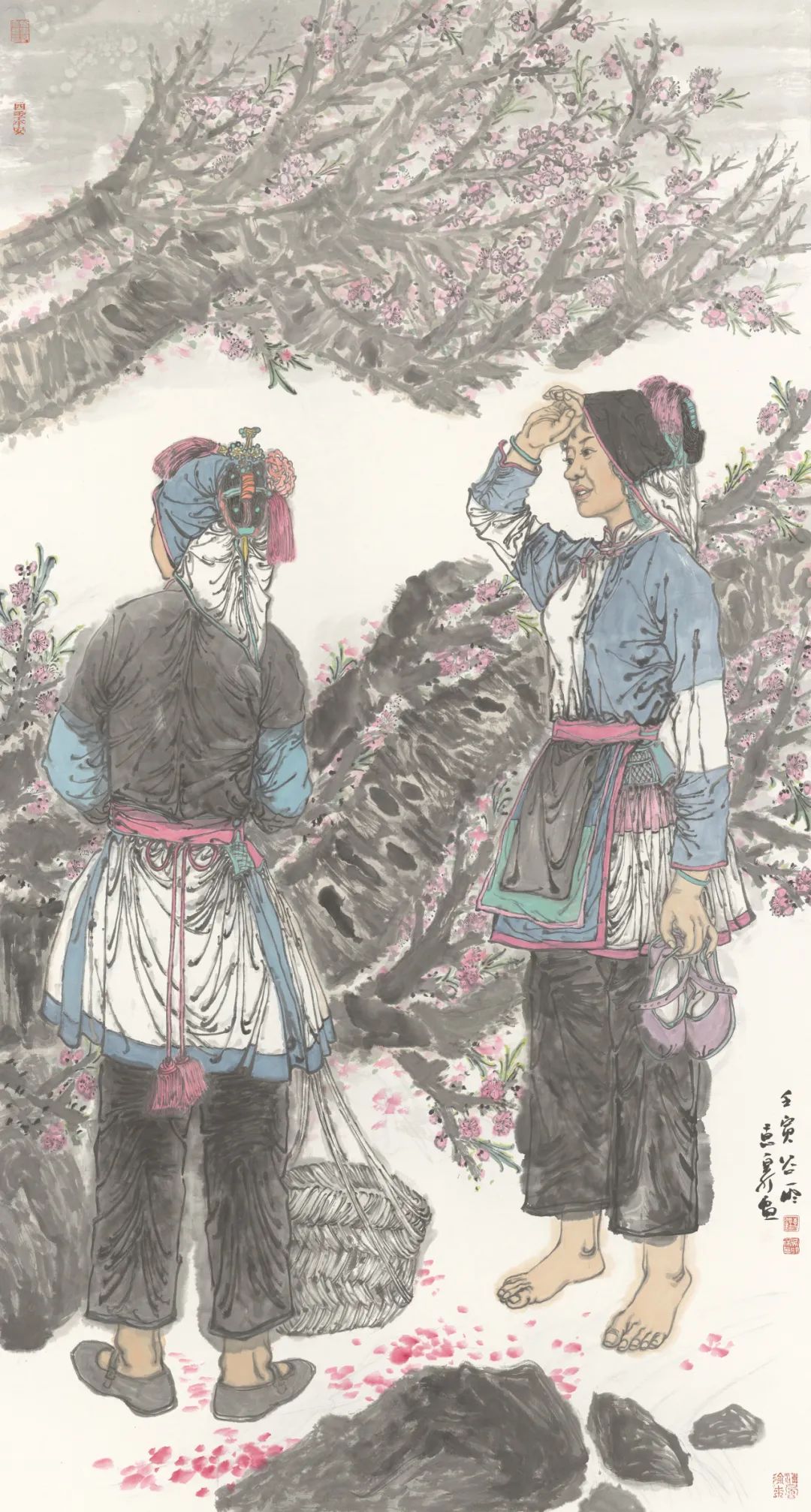 徐惠泉·彩墨人物画 | 将人物自然地融入山水之中，构建出内在的精神链接