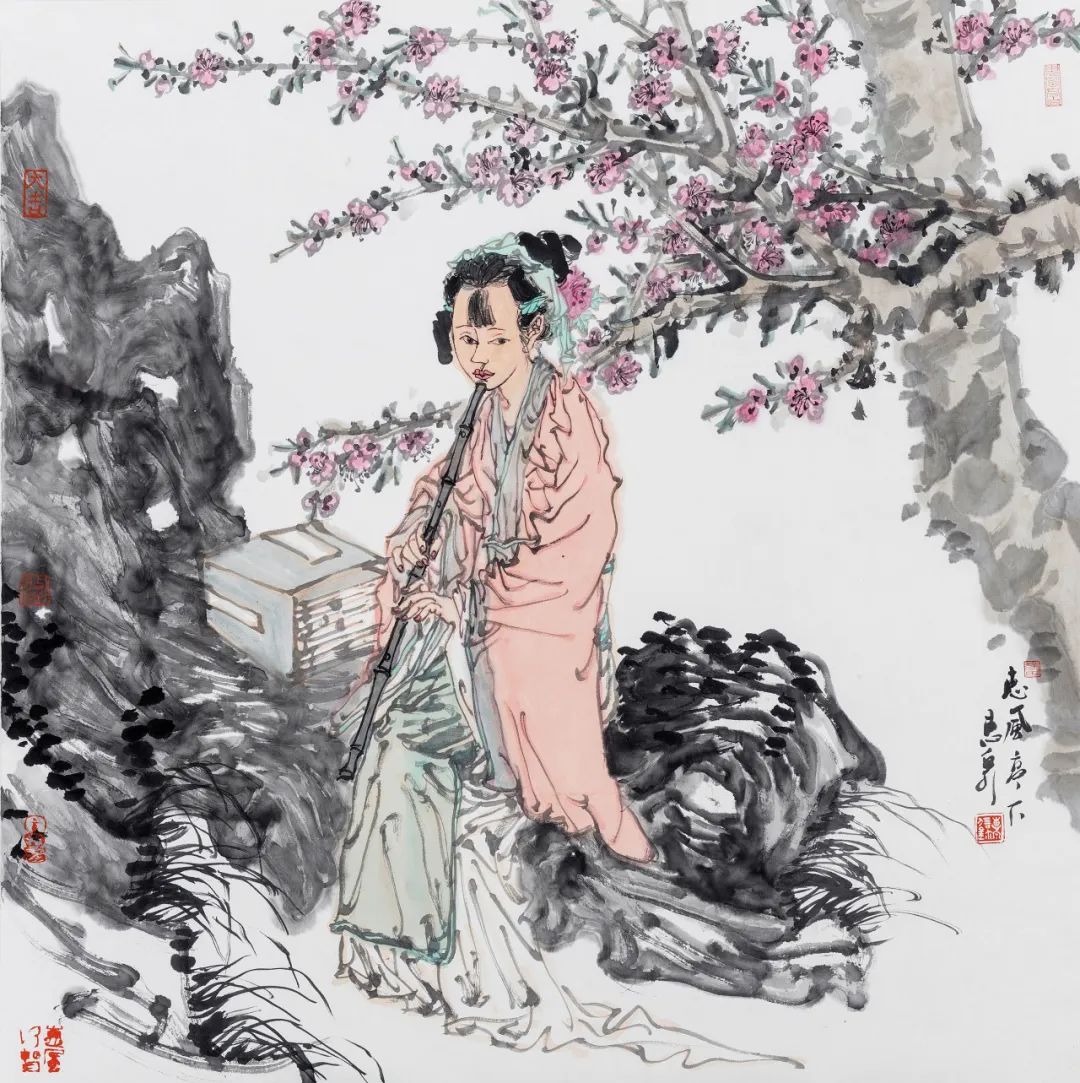 徐惠泉·彩墨人物画 | 将人物自然地融入山水之中，构建出内在的精神链接