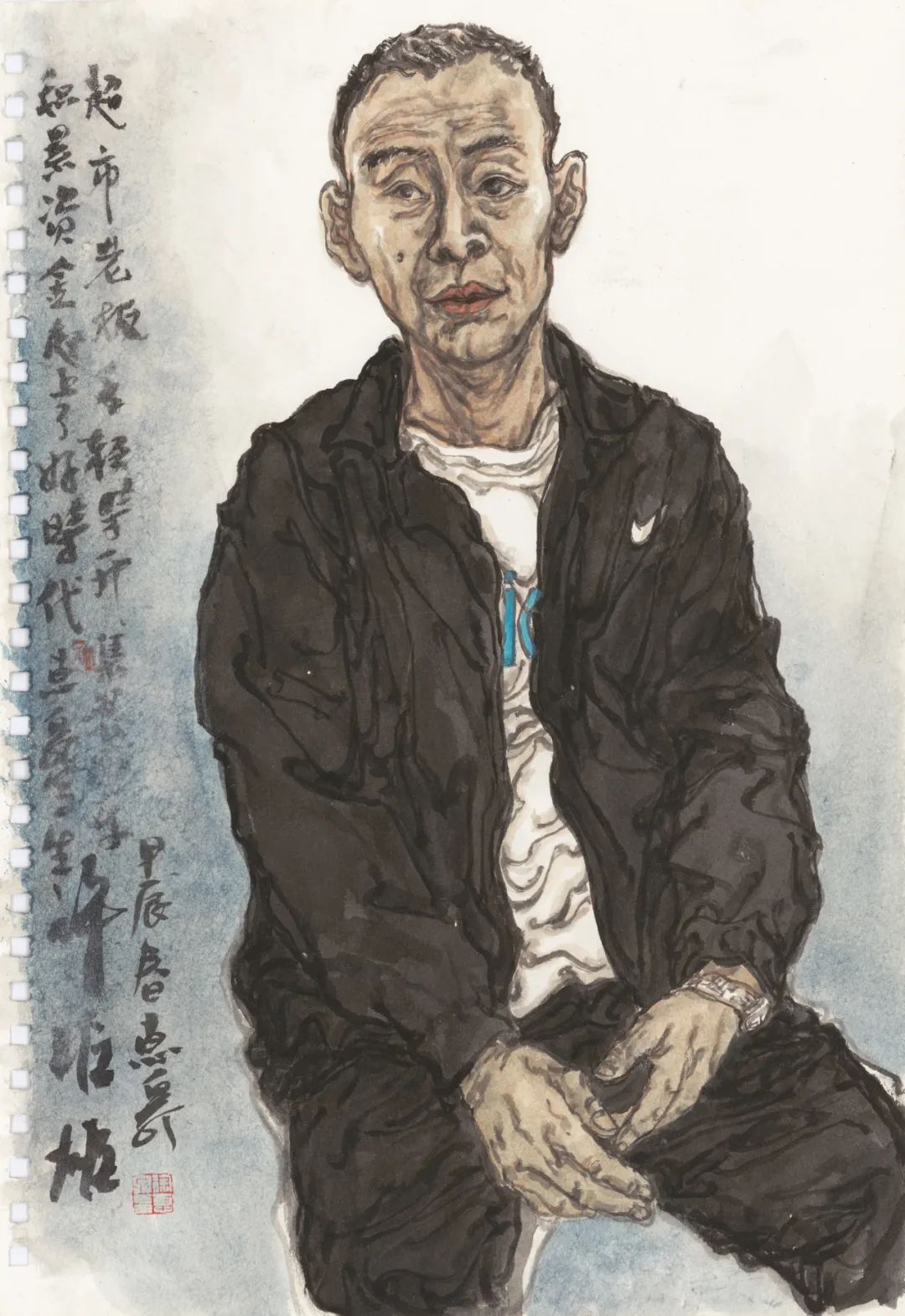 徐惠泉·彩墨人物画 | 将人物自然地融入山水之中，构建出内在的精神链接