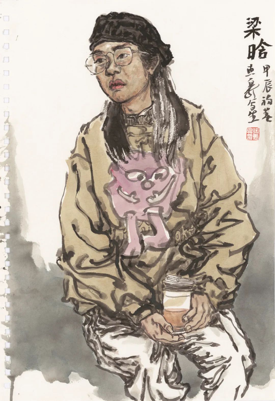 徐惠泉·彩墨人物画 | 将人物自然地融入山水之中，构建出内在的精神链接