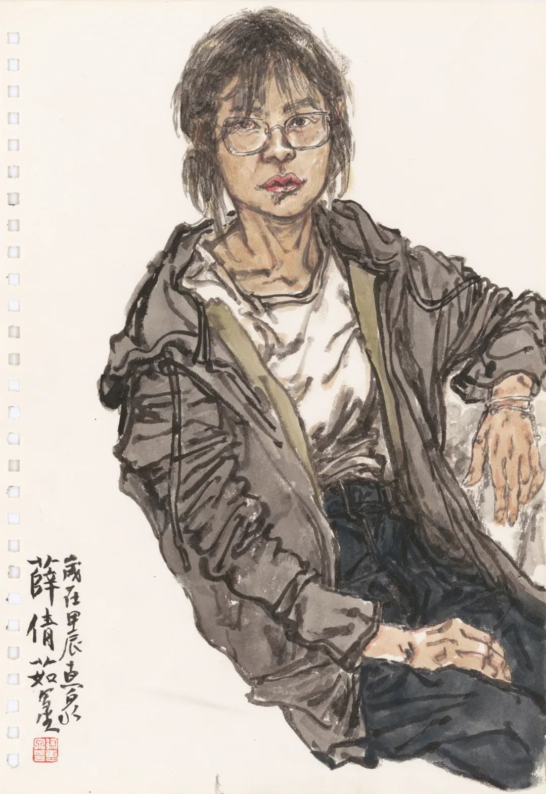 徐惠泉·彩墨人物画 | 将人物自然地融入山水之中，构建出内在的精神链接