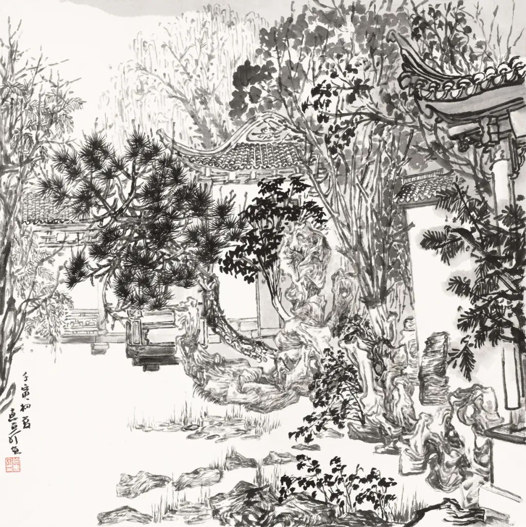徐惠泉·彩墨人物画 | 将人物自然地融入山水之中，构建出内在的精神链接