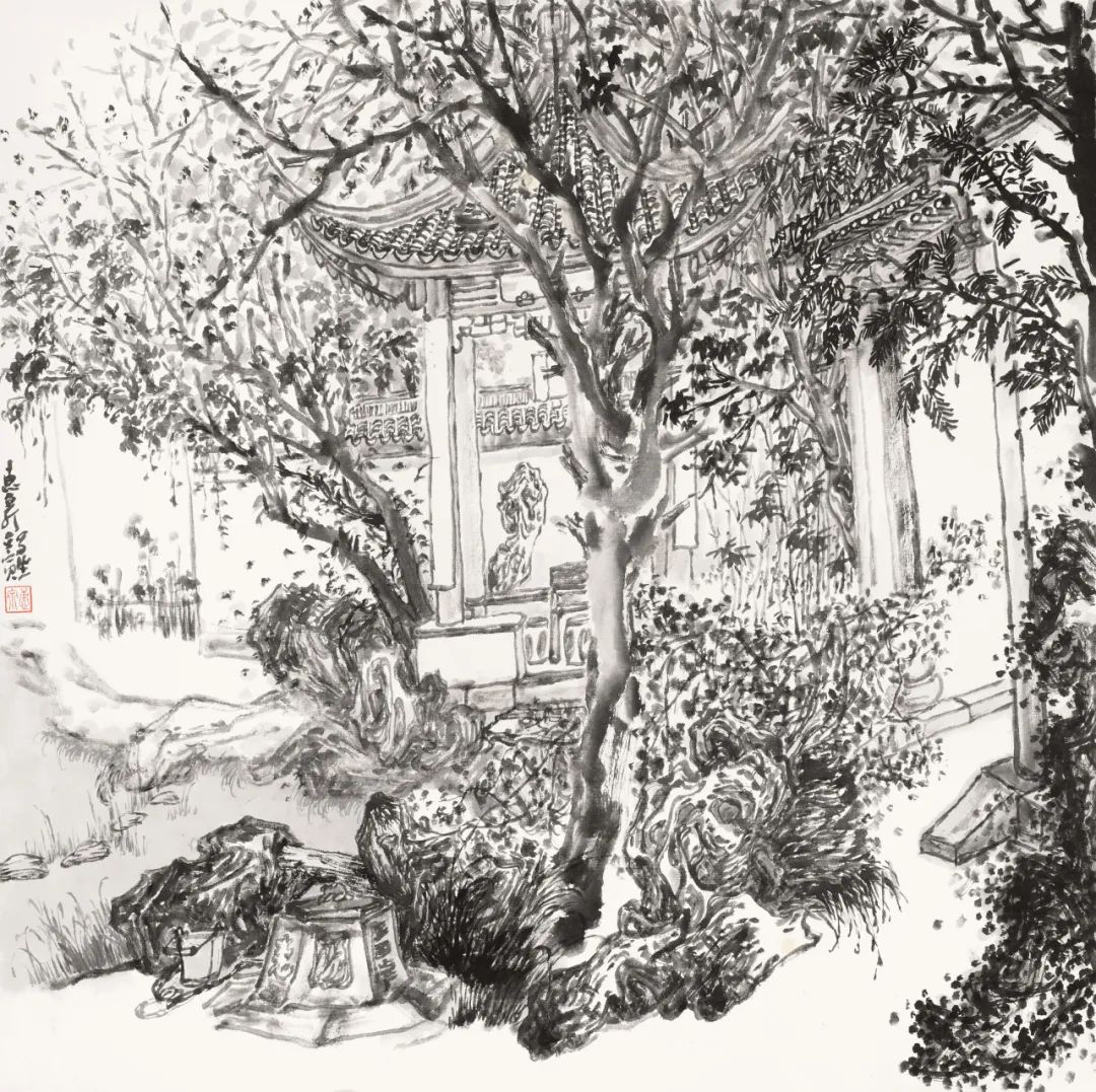 徐惠泉·彩墨人物画 | 将人物自然地融入山水之中，构建出内在的精神链接