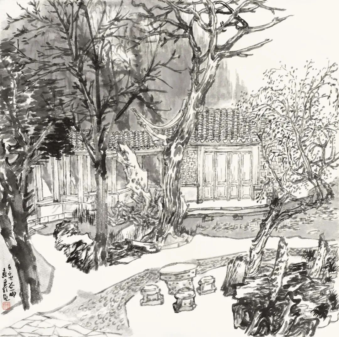 徐惠泉·彩墨人物画 | 将人物自然地融入山水之中，构建出内在的精神链接