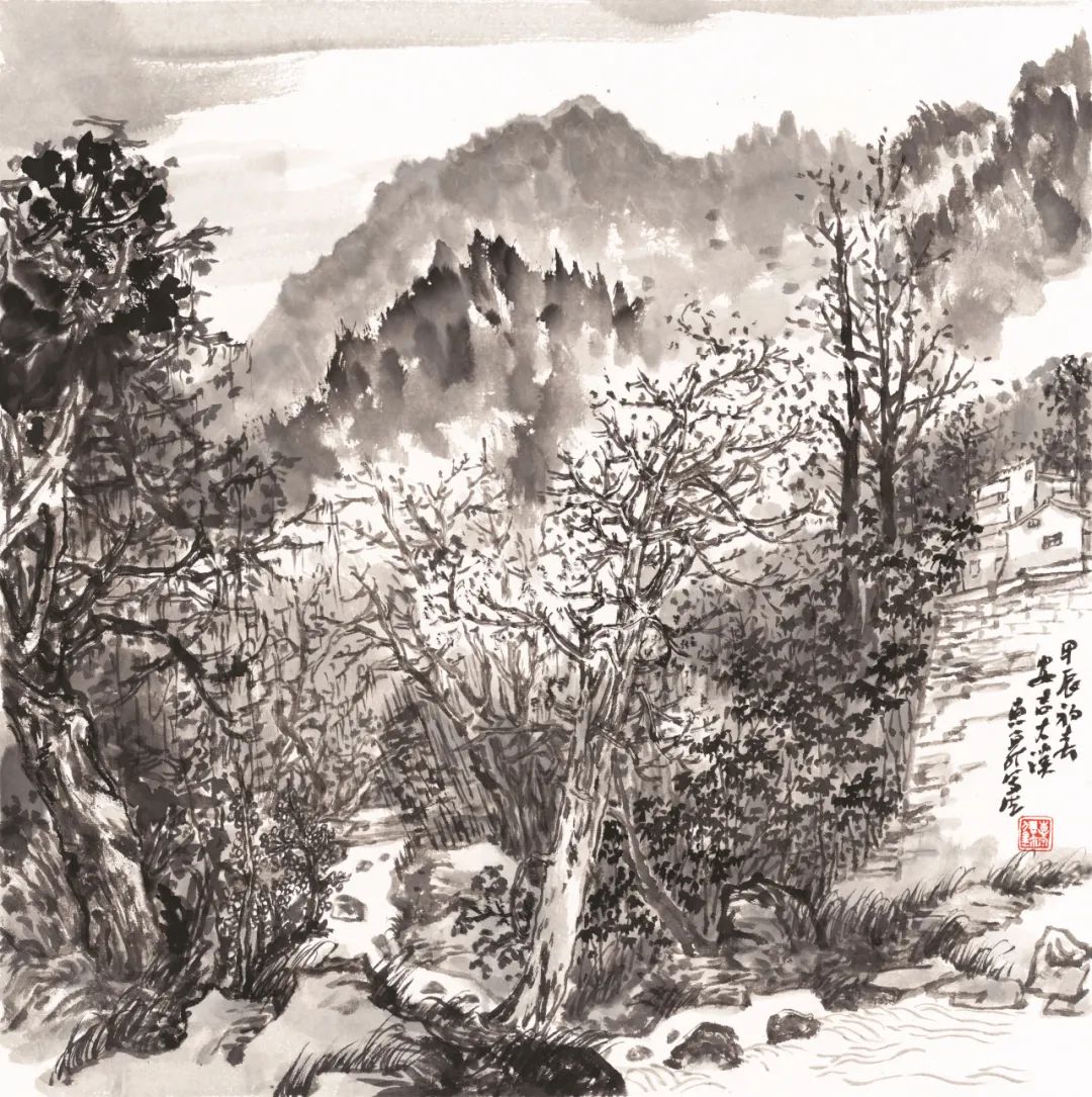 徐惠泉·彩墨人物画 | 将人物自然地融入山水之中，构建出内在的精神链接