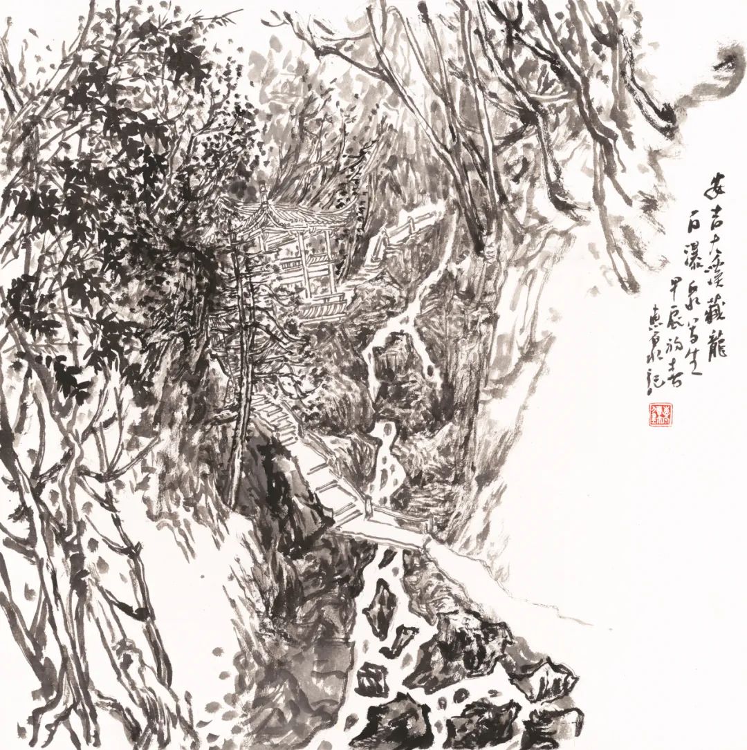徐惠泉·彩墨人物画 | 将人物自然地融入山水之中，构建出内在的精神链接