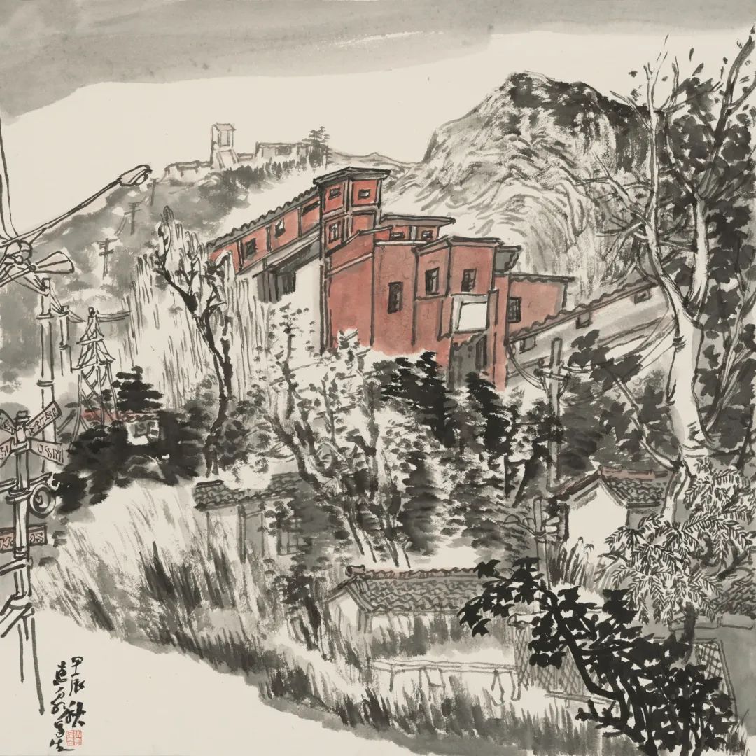 徐惠泉·彩墨人物画 | 将人物自然地融入山水之中，构建出内在的精神链接