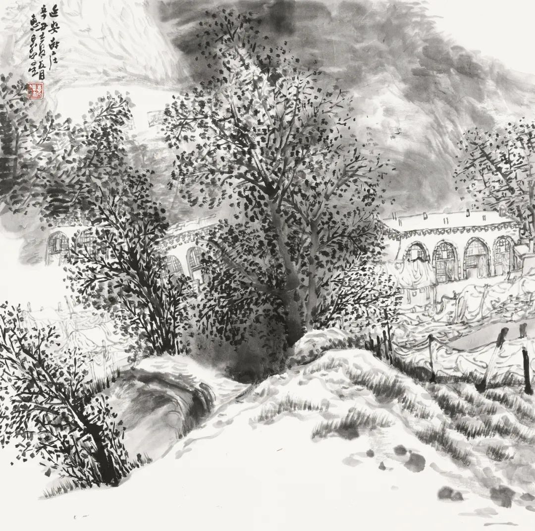 徐惠泉·彩墨人物画 | 将人物自然地融入山水之中，构建出内在的精神链接