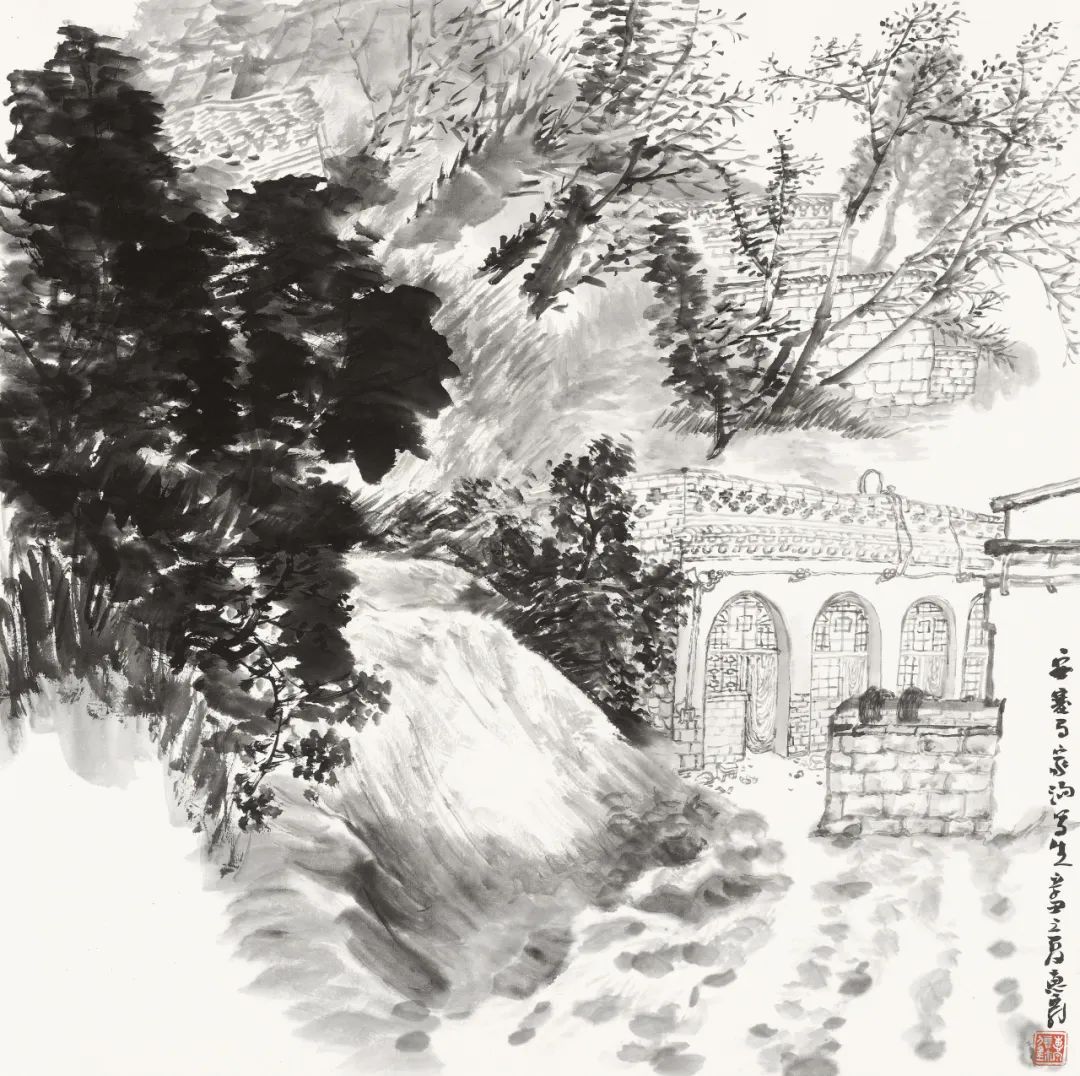 徐惠泉·彩墨人物画 | 将人物自然地融入山水之中，构建出内在的精神链接