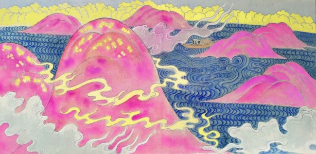 岳一川丨对传统山水进行解构与重构，展现对时空、社会和人类的思考