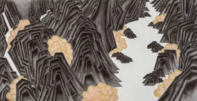 岳一川丨对传统山水进行解构与重构，展现对时空、社会和人类的思考