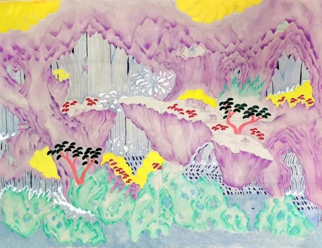 岳一川丨对传统山水进行解构与重构，展现对时空、社会和人类的思考