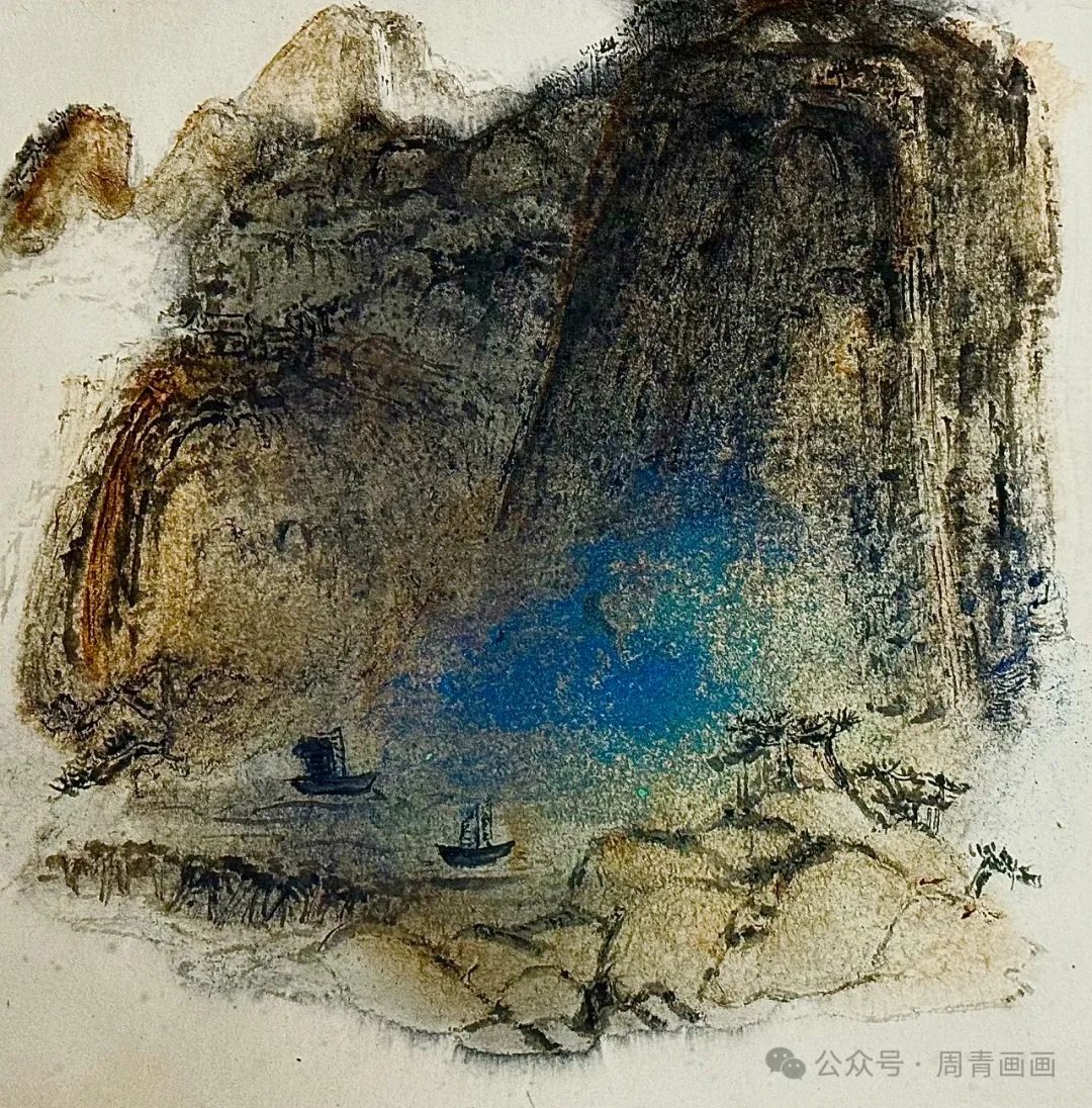 周青·印象山水彩墨三系列之1-10 | 如梦如幻 空灵悠远