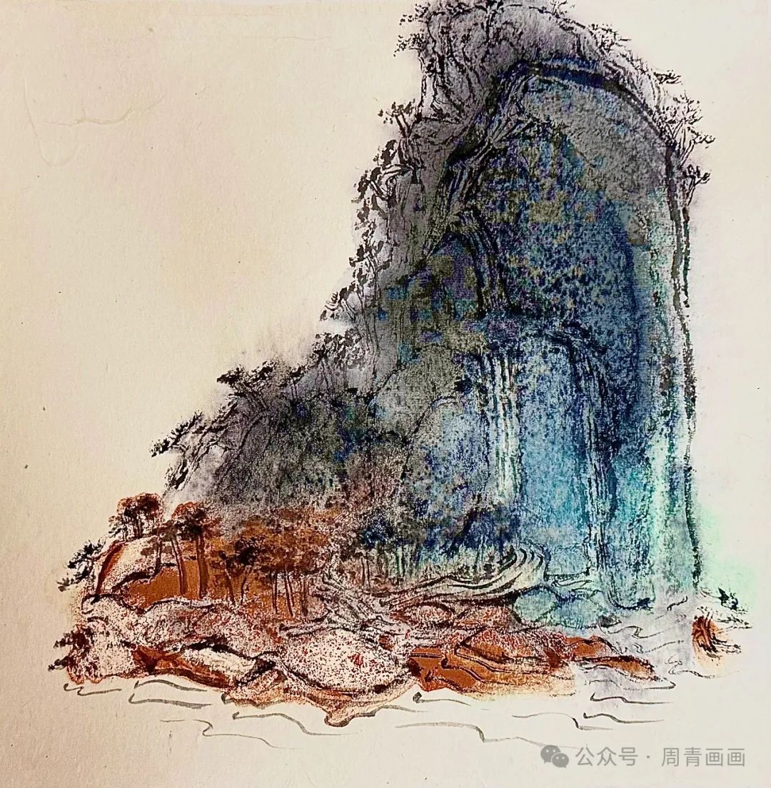 周青·印象山水彩墨三系列之1-10 | 如梦如幻 空灵悠远