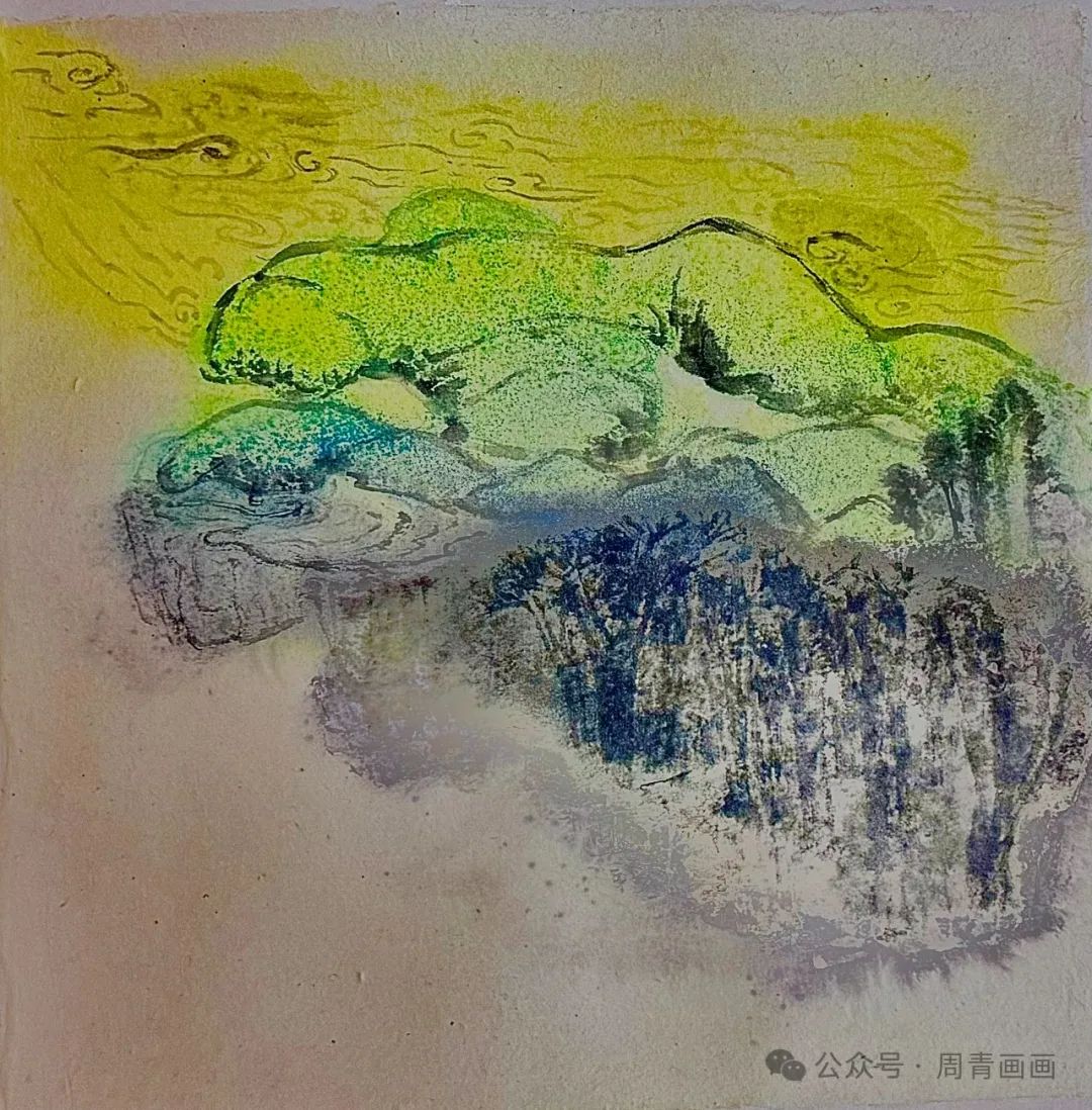 周青·印象山水彩墨三系列之1-10 | 如梦如幻 空灵悠远