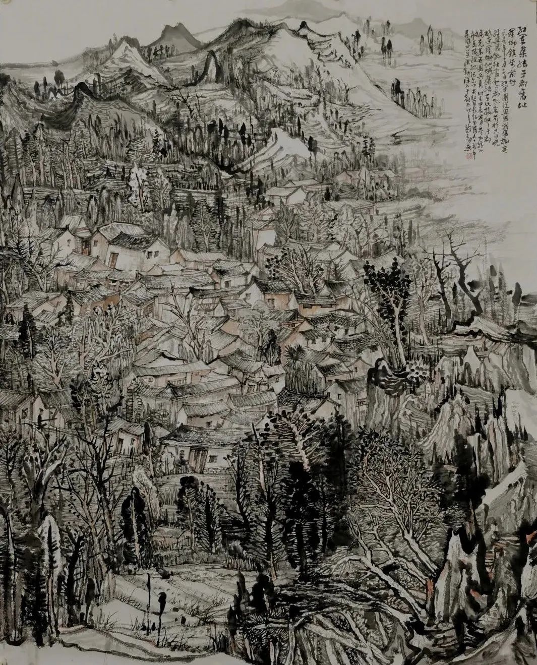张剑·山水画 | 巧妙地运用综合技法，将天地灵气与山川神意相融合而化为无迹