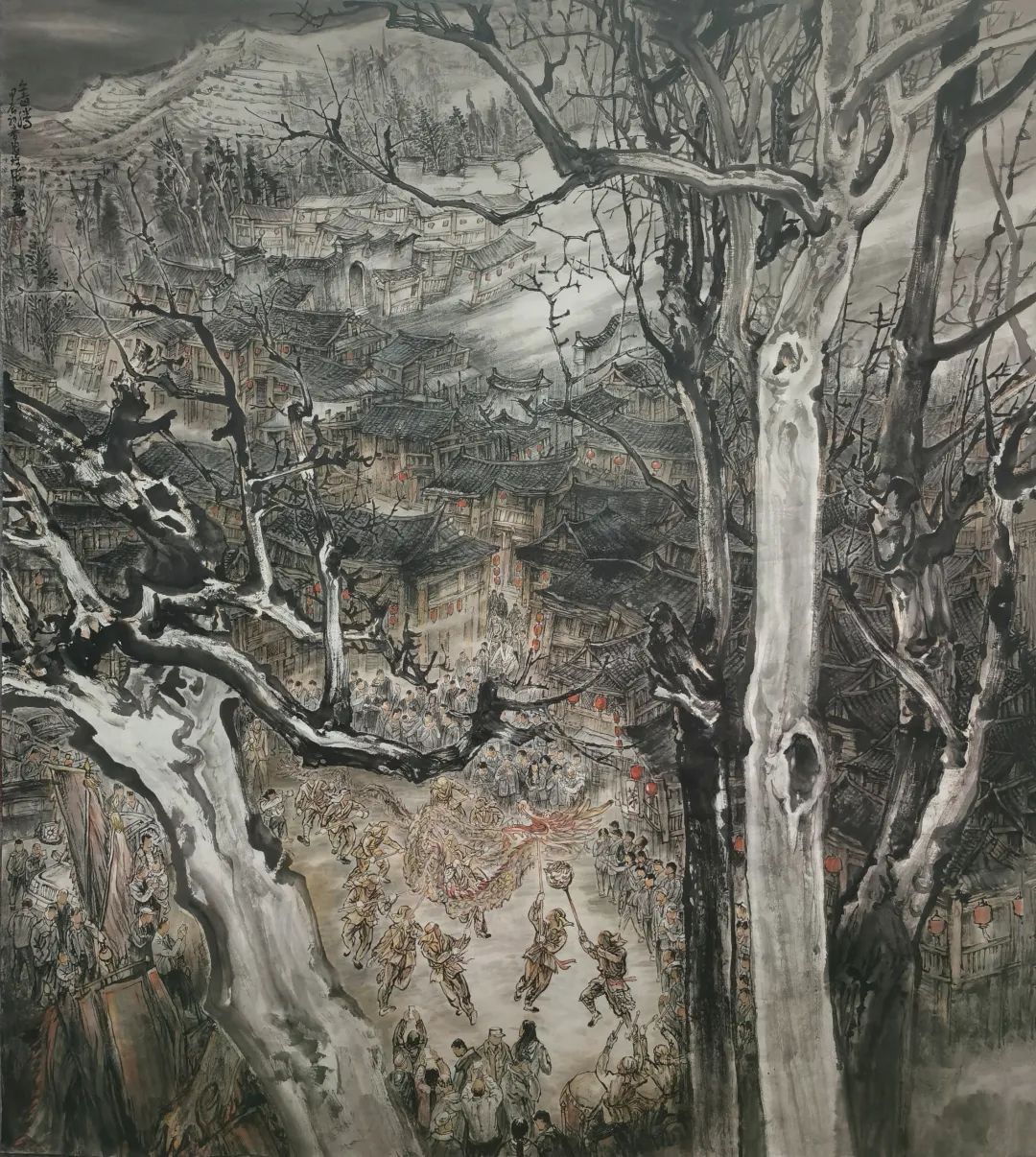 张剑·山水画 | 巧妙地运用综合技法，将天地灵气与山川神意相融合而化为无迹