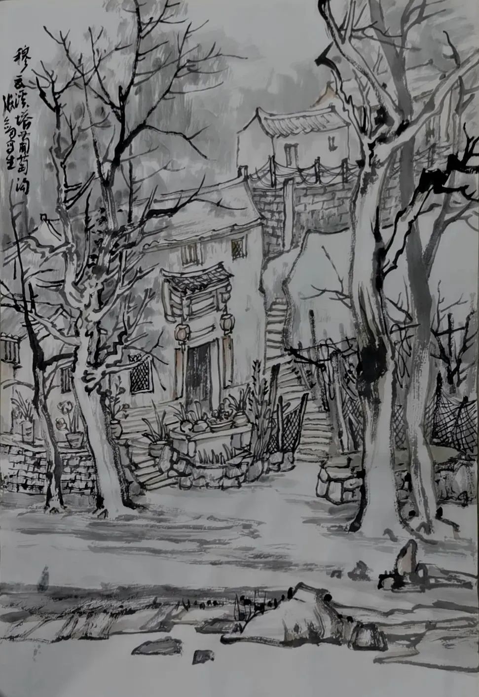 张剑·山水画 | 巧妙地运用综合技法，将天地灵气与山川神意相融合而化为无迹