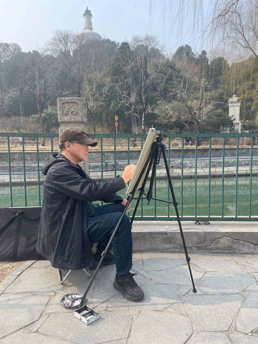 李伟·北京园林写生记｜墨色经纬间的时空对话