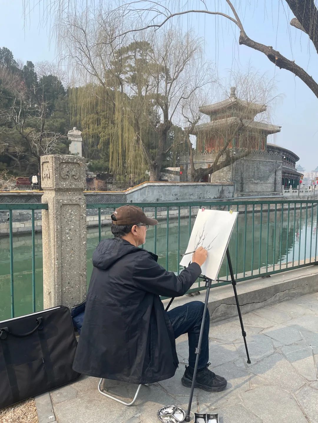 李伟·北京园林写生记｜墨色经纬间的时空对话