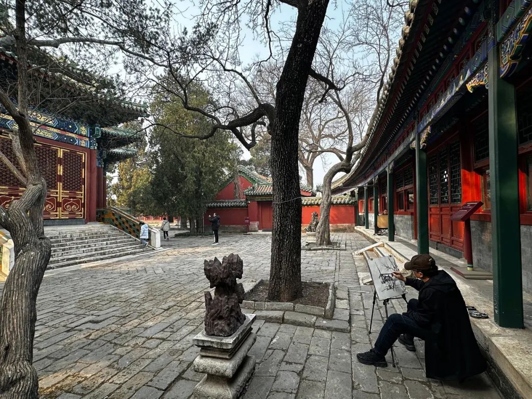 李伟·北京园林写生记｜墨色经纬间的时空对话