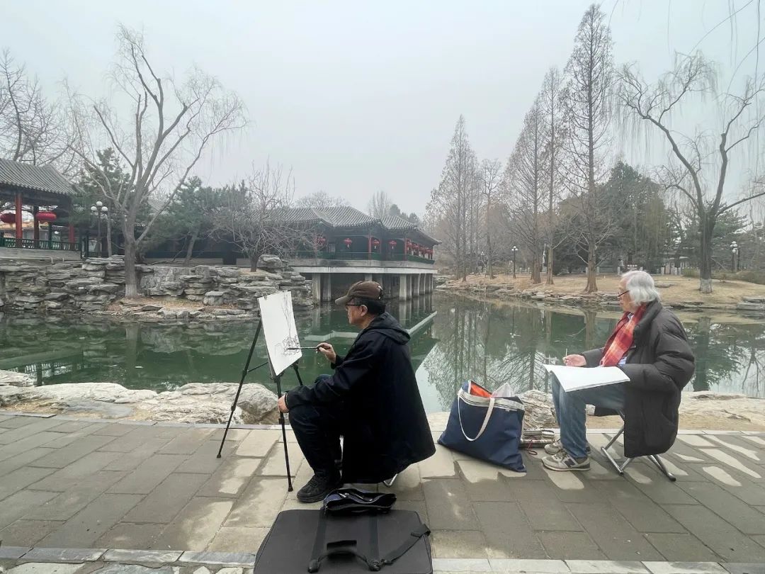 李伟·北京园林写生记｜墨色经纬间的时空对话