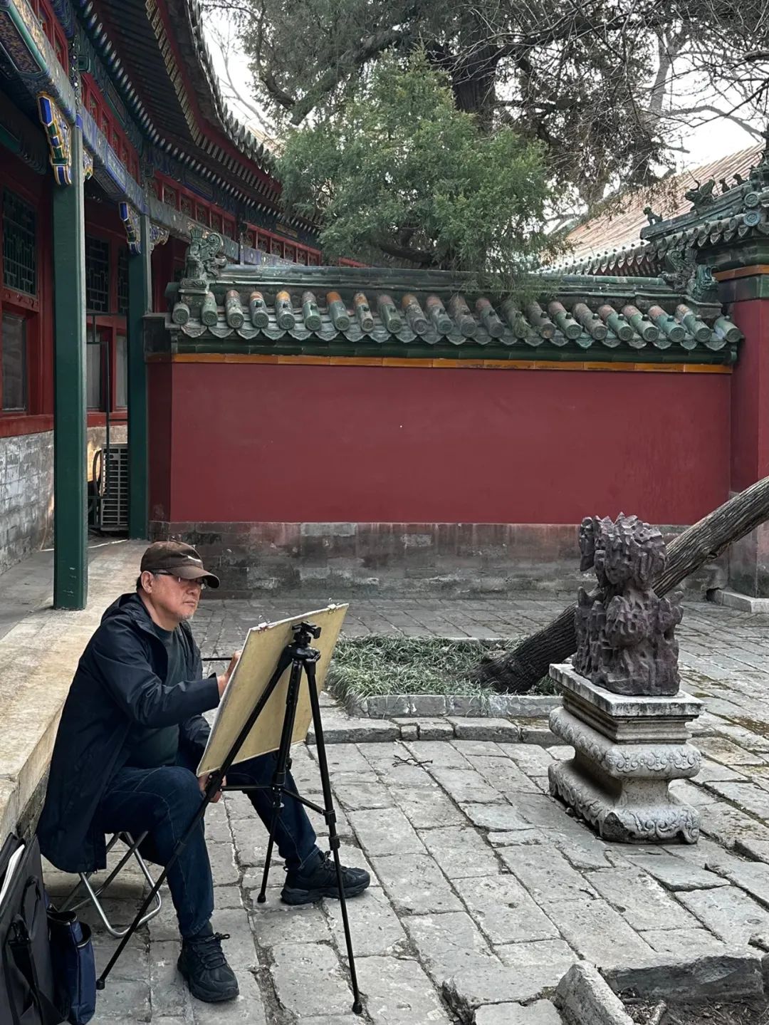 李伟·北京园林写生记｜墨色经纬间的时空对话