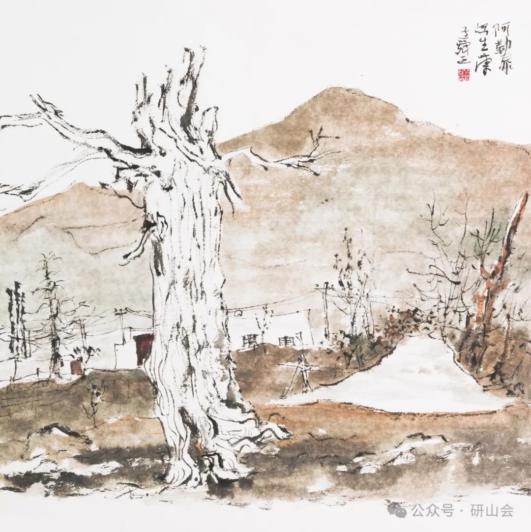 肖舜之画中的“线” | 纯之又纯、透之又透