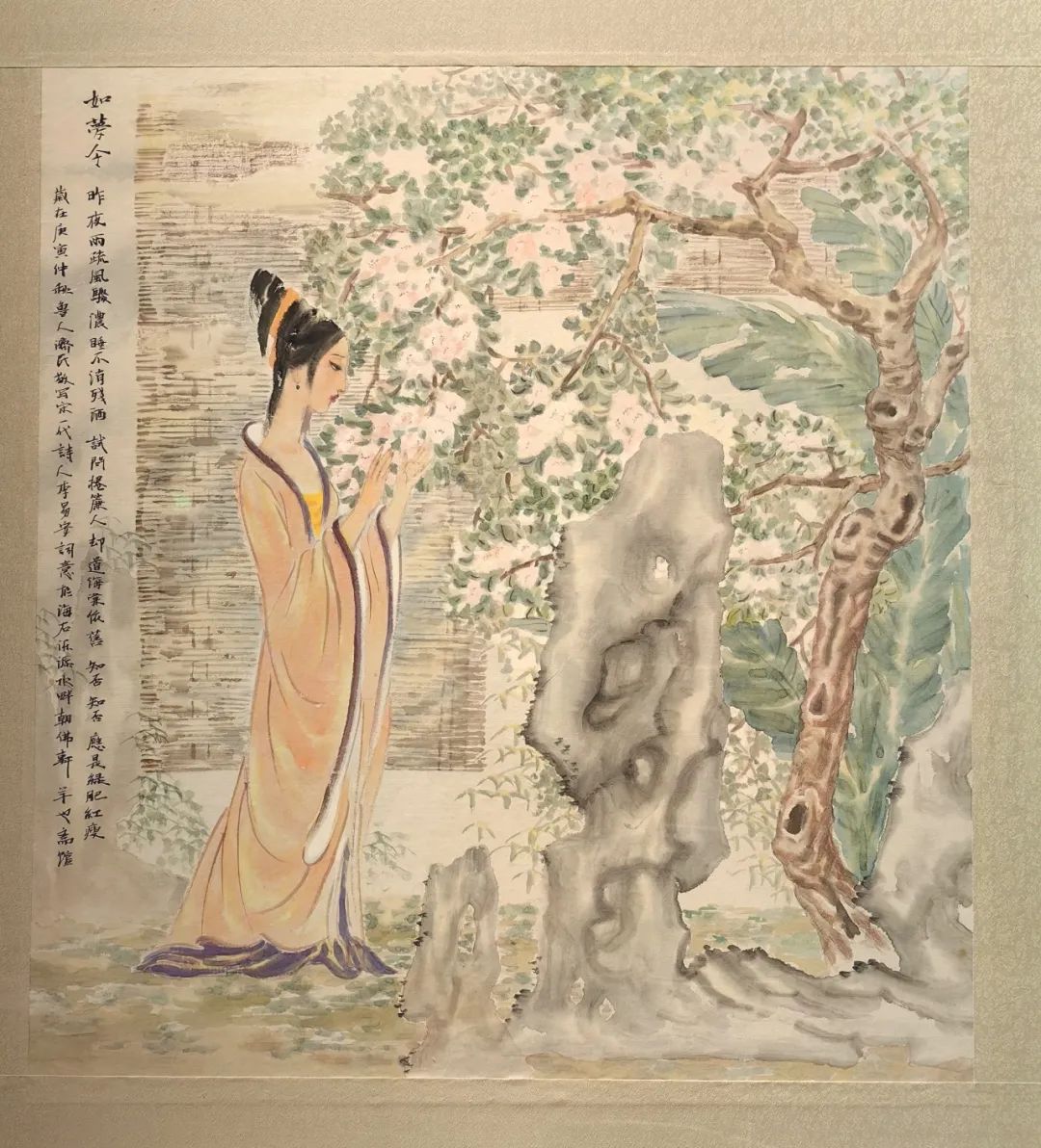 易安词境的温情描绘，“汲古通今——李济民中国水墨艺术作品展”昨天在淄博开幕，展期至5月26日