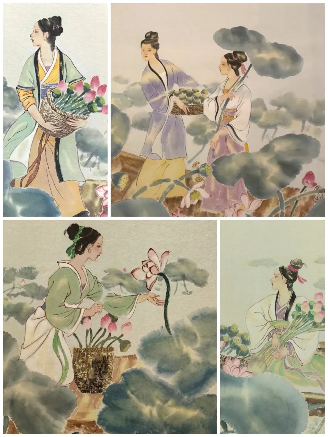 易安词境的温情描绘，“汲古通今——李济民中国水墨艺术作品展”昨天在淄博开幕，展期至5月26日