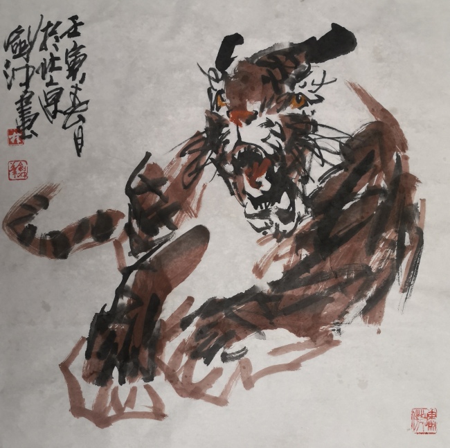 笔意精浑  纵情自如——专访有“画坛乳虎”之称的著名画家林剑冲