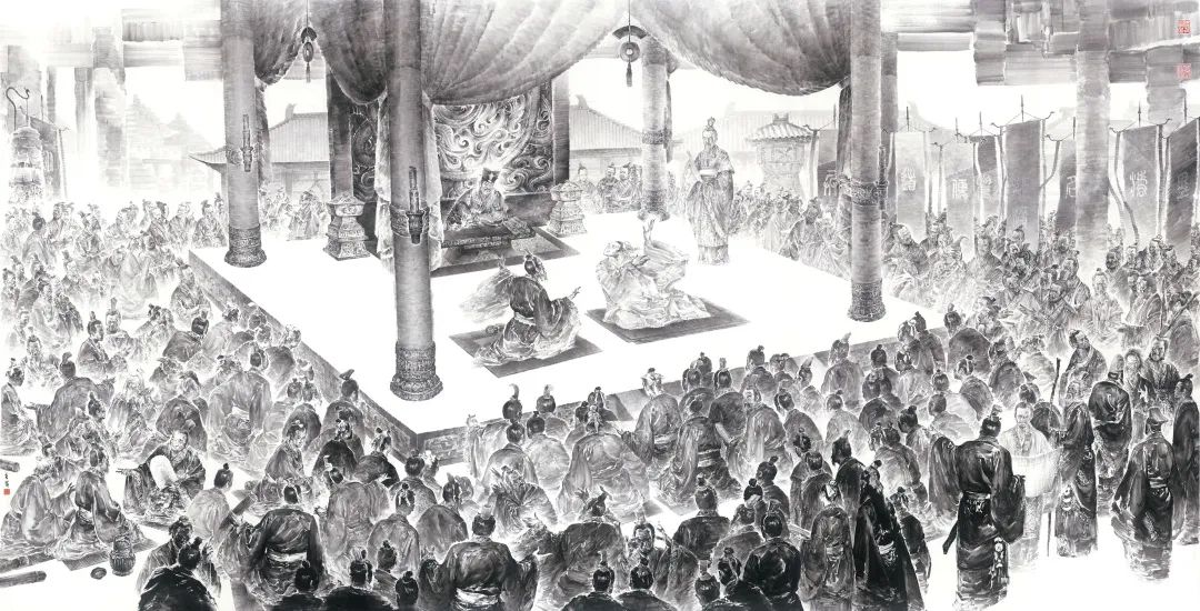 再现一段尘封2300多年的历史——著名画家韦辛夷《稷下学宫》创作谈