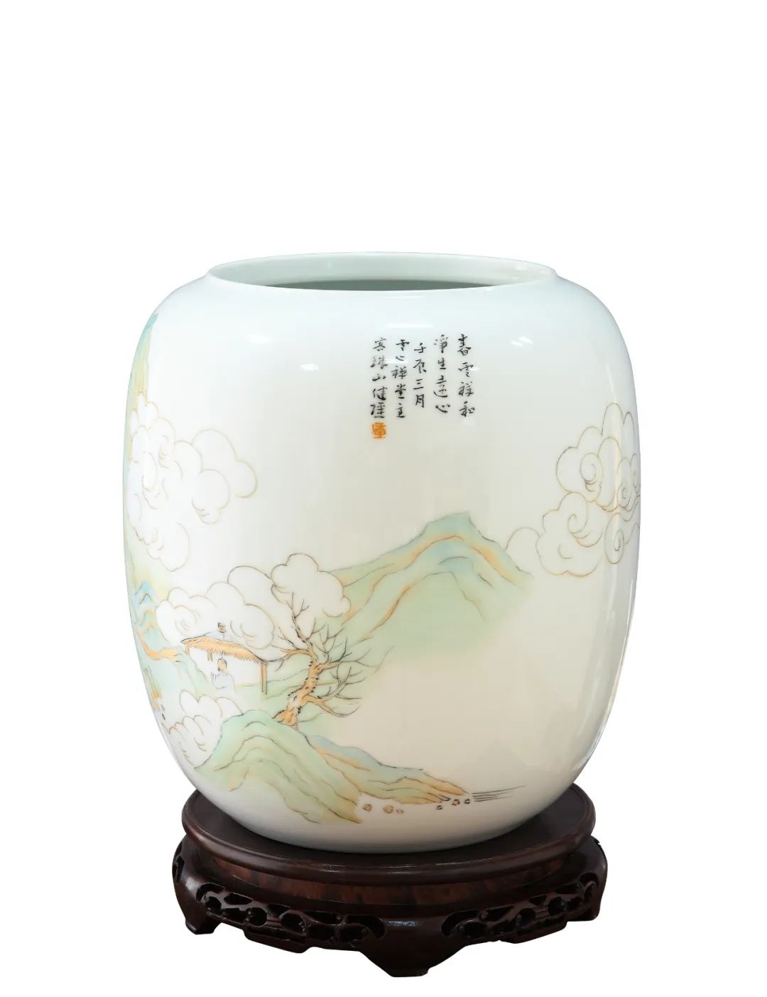 李健强画瓷丨形神兼备，韵味隽永