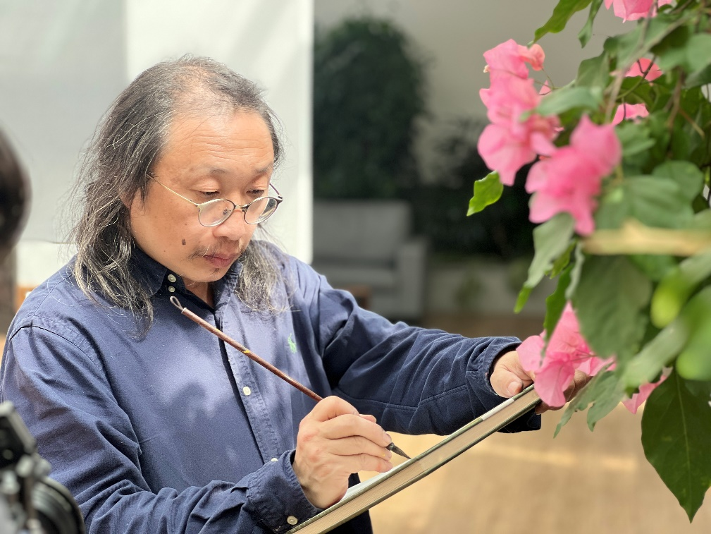 brtv纪实科教频道“虚佇神素——李雪松花鸟画作品展”特别节目将于明晚8点播出