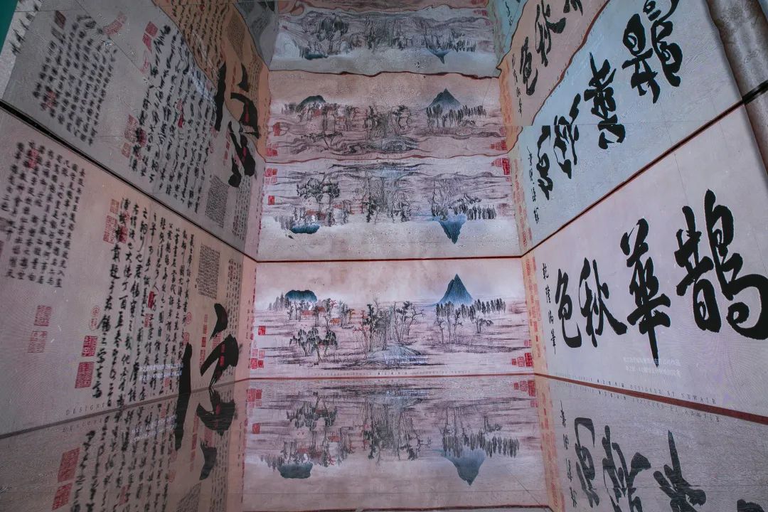 再现700年前的济南鹊华秋色——新之航4.0数字技术第四届文博会上带观众大玩穿越“画中游”