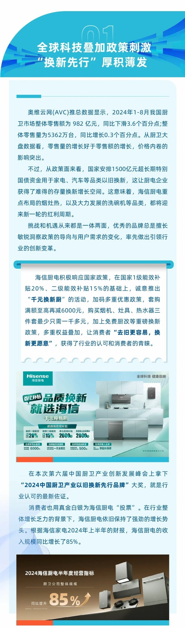 2024第六届中国厨卫产业创新发展峰会在上海召开，海信厨电斩获双奖
