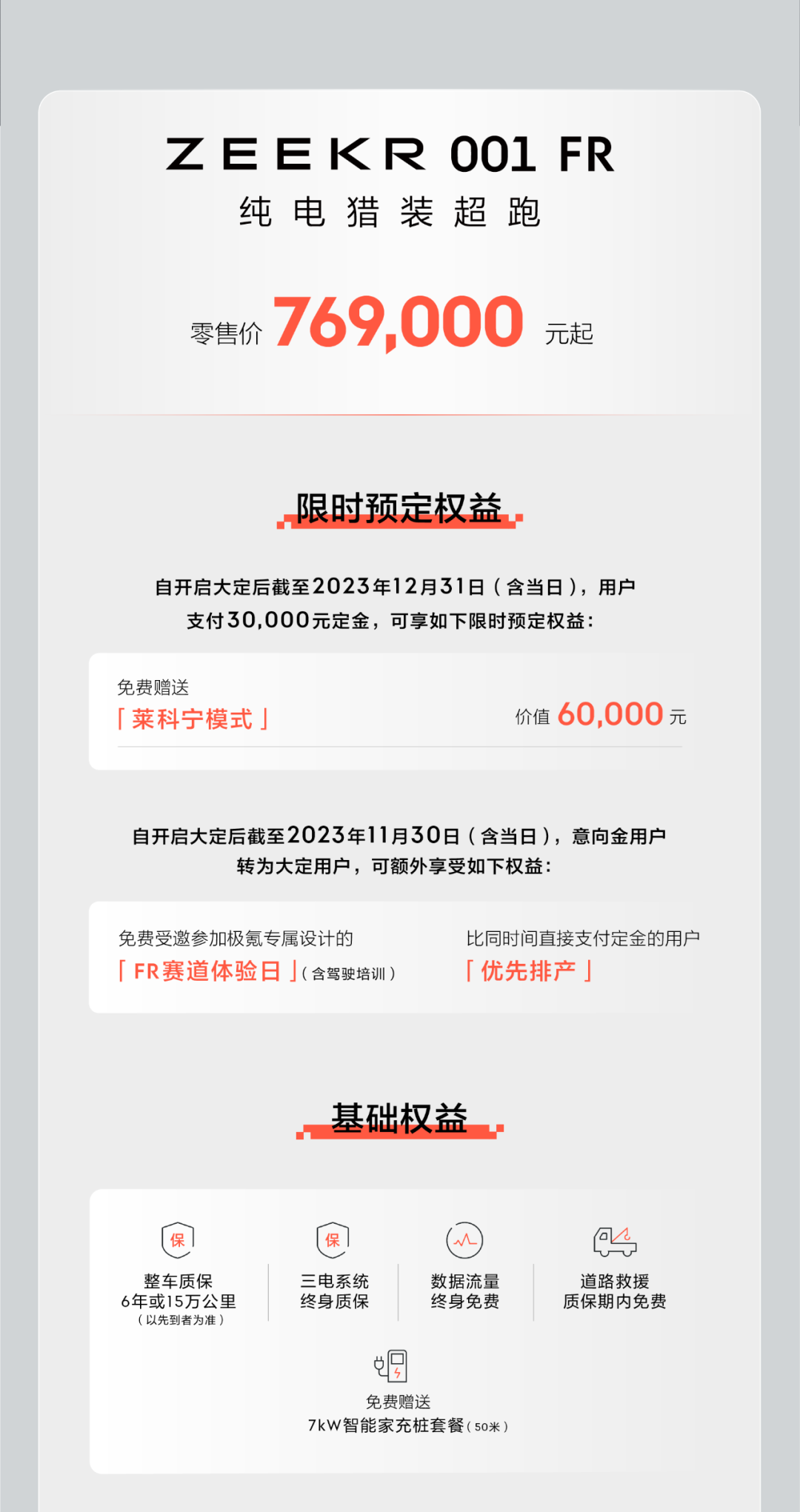 打破千万超跑性能垄断，零售价76.9万起，极氪001 fr正式上市